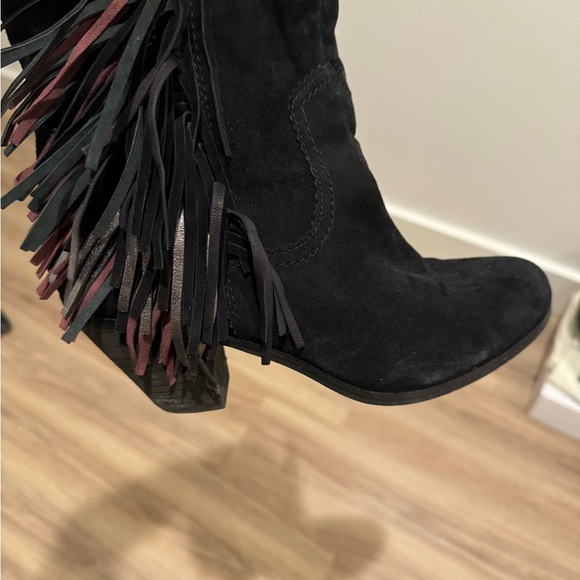 Sam Edelman Suede Fringe booties. - Picture 8 of 9